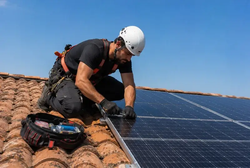 Maintenance et monitoring de panneaux solaires à Beaupouyet